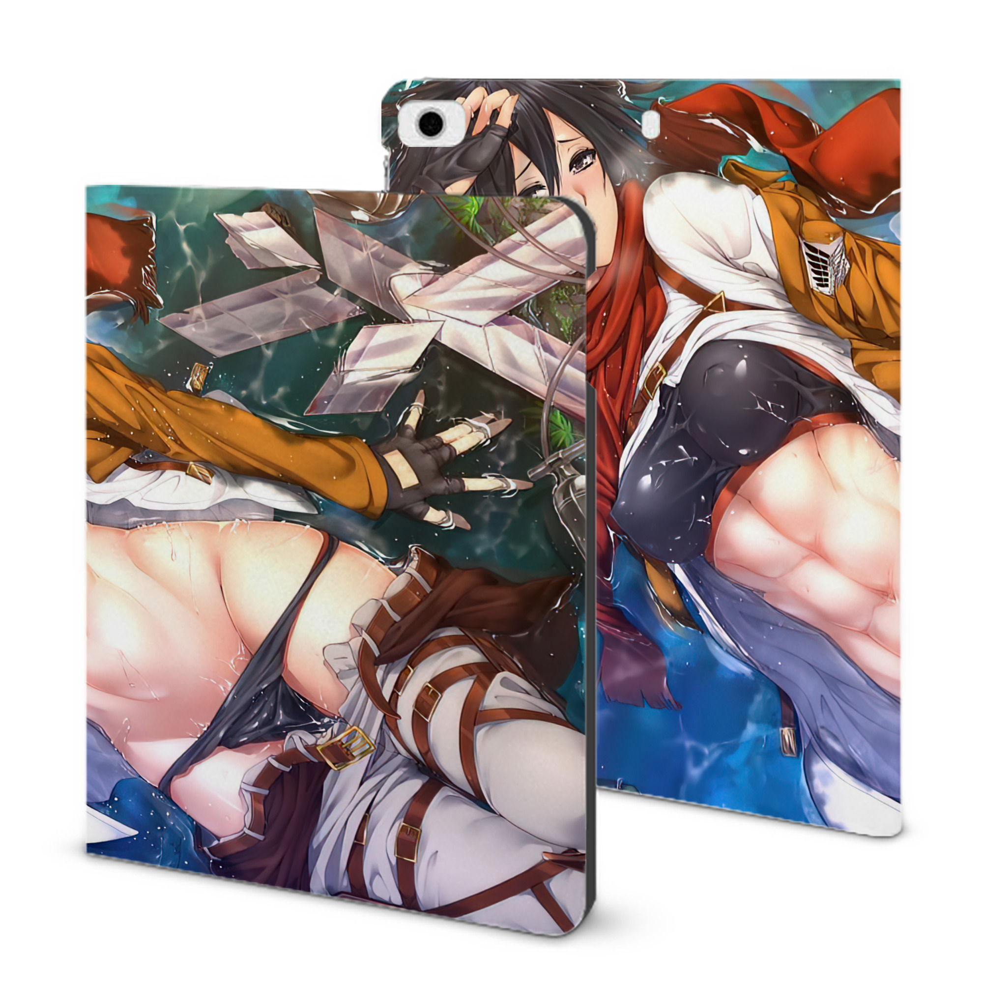 （画像用） 進撃の巨人 Attack on Titan IPad ケース ブック型 PUレザー TPU 耐衝撃 軽量 薄型 ペン収納なし 全面保護 IPad 各モデル対応